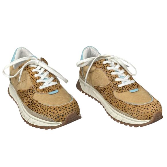 Madewell Unisex Unisex Brown Kickoff Leather Trainer Sneakers Size M 5.5 W 7 - Picture 5 of 10